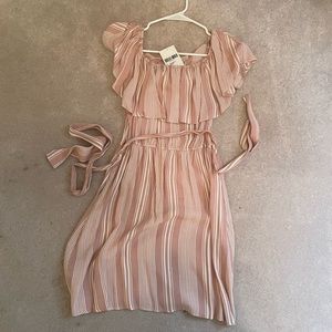 Pink striped dress